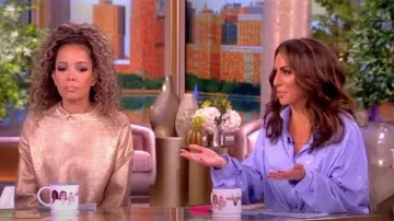 Sandro Janeiro Button-Up Shirt worn by Alyssa Farah as seen in The View on November 10, 2023