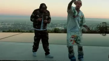 Nike Air Force 1 Low White sneakers worn by Ohgeesy in Clear Time by Millyz (Official Video)