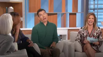GAP CashSoft Half-Zip Pullover worn by Jerry O'Connell as seen in The Talk on November 9, 2023