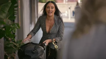 Bolso Dior Saddle con correa usado por Terry Biviano como se ve en The Real Housewives of Sydney (S02E04)