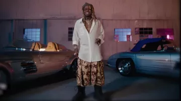Balenciaga Black Rubber Steroid Boots worn by Lil Wayne in Long Story Short with 2 Chainz (Official Video)