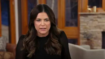 Wilfred Tempest Blouse worn by Malia White as seen in Winter House (S03E02)
