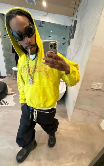 Balenciaga Black Tall Leather Alaska Snow Boots worn by Wiz Khalifa on the Instagram account @wizkhalifa