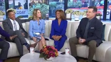 Boss Taniana Slim Fit Pants worn by Hoda Kotb as seen in Today on November 14, 2023