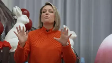 Talbots Ribbed Mockneck Sweater worn by Dylan Dreyer as seen in Today on November 14, 2023