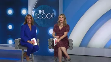 Vestido Rixo Gilly usado por Jenna Bush Hager como se ve en Today with Hoda & Jenna el 14 de noviembre de 2023