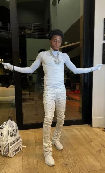 Nike Kobe 8 Proto Halo White worn by YoungBoy Never Broke Again on the Instagram account @nba_youngboy