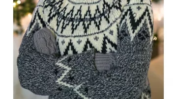 Mango Crew Neck Sweater worn by Liz (Pascal Lamothe-Kipnes) as seen in Never Been Chris'd movie outfits