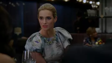 Ml Monique Lhuillier Short Dress­es worn by Ingrid Kannerman (Allegra Rose Edwards) as seen in Upload (S03E08)