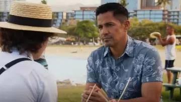 Western Aloha Floral Short Sleeve Men's Aloha Shirt worn by Thomas Magnum (Jay Hernandez) as seen in Magnum P.I. (S05E16)