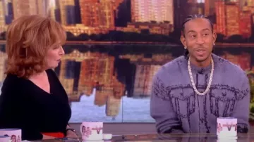 Diesel K-Patmos Patterned-intarsia Sweatshirt worn by Ludacris as seen in The View on  November 16, 2023