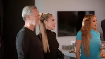 Bolso de mano Cult Gaïa Black Eos usado por Marysol Patton como se ve en The Real Housewives of Miami (T06E03)