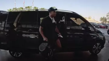 Amiri Black Arts District T-Shirt worn by Bugzy Malone in Lean (Official Video)