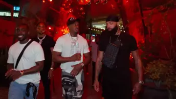 Louis vuitton Grey Face Patchwork Jeans worn by Bugzy Malone in Lean (Official Video)