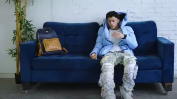 Nike Jordan 6 Retro 'Midnight Navy' sneakers worn by J.I. in "Options" (Official Music Video)