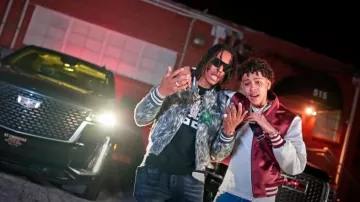 Amiri Aged Black Stack Jeans worn by Skilla Baby in Ok Bet Pt. 2 by Luh Tyler [Official Music Video]