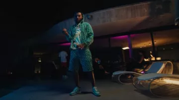 Nike Air Force 1 Low Split Photo Blue sneakers worn by Fredo in  Girls (Official Video)