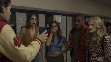 Geometric Print Sweater worn by Kathleen (Karen Cliche) as seen in Thanksgiving movie