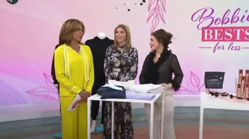 Pearl By Lela Rose Equestrian Jacquard Tipped Pant worn by Hoda Kotb as seen in Today with Hoda & Jenna on November 16, 2023