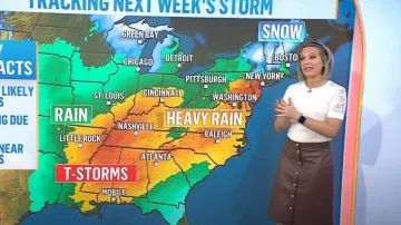 Talbots Faux Leather Skirt worn by Dylan Dreyer as seen in Today on November 17, 2023