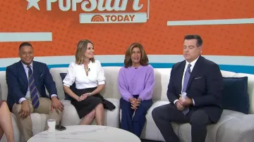 Wish Dixie Sweater worn by Hoda Kotb as seen in Today on November 17, 2023