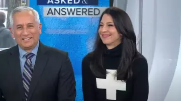 Kier + J Swiss Ski Cashmere Sweater worn by Natalie Morales as seen in Today on November 17, 2023