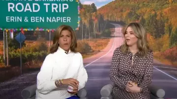 Anthropologie Bia Mock Neck Tunic Sweater worn by Hoda Kotb as seen in  Today with Hoda & Jenna on  November 17, 2023