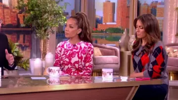 Sandro Ariella Argyle Wool & Cashmere Sweater worn by Alyssa Farah as seen in The View on November 17, 2023