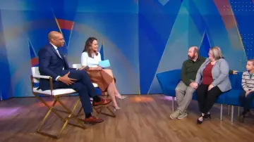 A.L.C. Alden Skirt worn by Eva Pilgrim as seen in Good Morning America on November 21, 2023