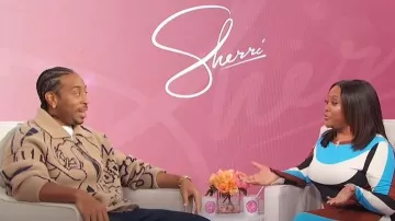 The Elder Statesman Tan Baptiste Sketchy Zip Jacket worn by Ludacris as seen in Sherri on  November 20, 2023