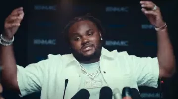 Rolex Everose Gold & Olive Green 'Day-Date' Watch worn by Tee Grizzley in Ain't Nothing New [Official Video]