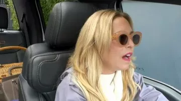 Loewe Ana­gram Cat-Eye Sun­glass­es worn by Sutton Stracke as seen in The Real Housewives of Beverly Hills (S13E05)