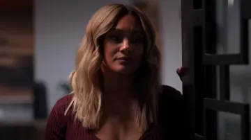 Body de punto acanalado de manga corta Wolford usado por Fatima (Crystal Hayslett) como se ve en Sistas de Tyler Perry (S06E15)