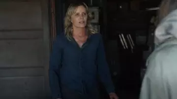 Frank and Eileen Eileen Woven Button Up worn by Madison Clark (Kim Dickens) as seen in Fear the Walking Dead (S08E12)