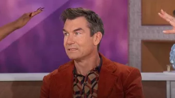 Mr Turk Grayson Short Sleeve Polo worn by Jerry O'Connell as seen in The Talk on November 20, 2023