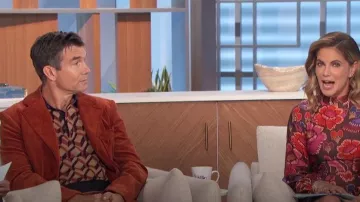 Mr Turk Edmond Blazer in Cinnamon worn by Jerry O'Connell as seen in The Talk on November 20, 2023