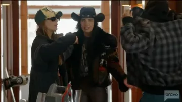 Lindsey Thornburg Lost Trail Merino Lulu Aviator worn by Danielle Olivera as seen in Winter House(S03E05)