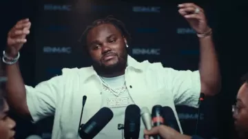 Rolex Everose Gold & Olive Green Day-Date watch worn by Tee Grizzley in Ain't Nothing New [Official Video]