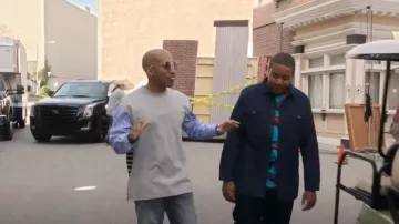 JW Anderson Patchwork Pullover worn by Gary Williams (Chris Redd) as seen in Kenan (S01E05)