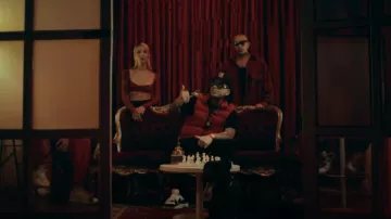 Off-White Patent Black & White OOO Sneakers worn by Ryan Castro in PLEBITA with Luis R Conriquez (Video Oficial)