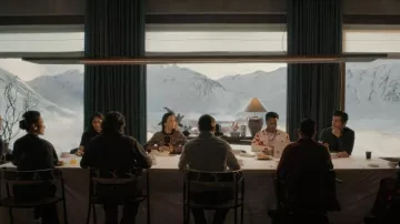 Vintage Central Sport Ernst Gertsch Sweater Jacket worn by Sian (Alice Braga) as seen in A Murder at the End of the World (S01E02)