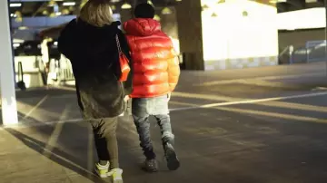 Amiri Deep Classic Indigo & Navy Glitter Thrasher Jeans worn by J.I in "Broken Enough" ( Official Video )