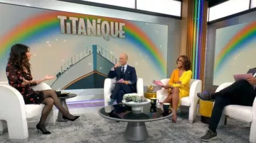 Wilfred en Aritzia Louise Vestido usado por Jackie Burns como se ve en CBS Mornings el 22 de noviembre de 2023