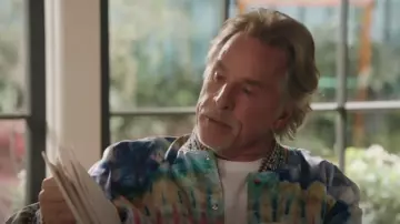 Amiri Tie Dye Bomber Jacket worn by Rick (Don Johnson) as seen in Kenan (S01E10)