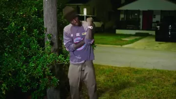 Rhude Dark Grey 'Desert Racing Team' Long Sleeve T-Shirt worn by Quando Rondo in Ducc Da Feds [Official Video]