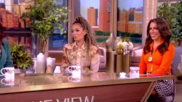 JW Anderson Fitted Zip-Up Cardigan worn by Alyssa Farah as seen in The View on November 27, 2023