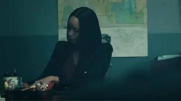 Zara Tailored Double Breasted Blazer worn by Sgt. Pam Talford (Ashani Roberts) as seen in Average Joe (S01E05)