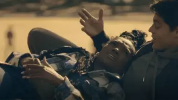 Juniors' SO® Long Oversized Shacket worn by Jennifer Washington (Ashley Olivia Fisher) as seen in Average Joe (S01E08)