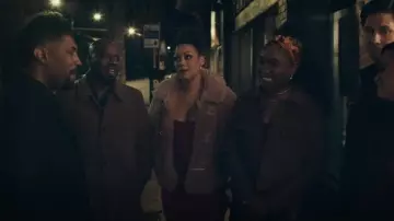 Lauren Conrad Toggle-Front Teddy Jacket worn by Cathy Montgomery (Cynthia Kaye McWilliams) as seen in Average Joe (S01E10)