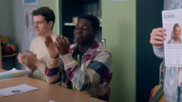 Zara Check­ered Zip Jack­et worn by Jack Ryder (Sam Darius) as seen in Spellbound (S01E18)